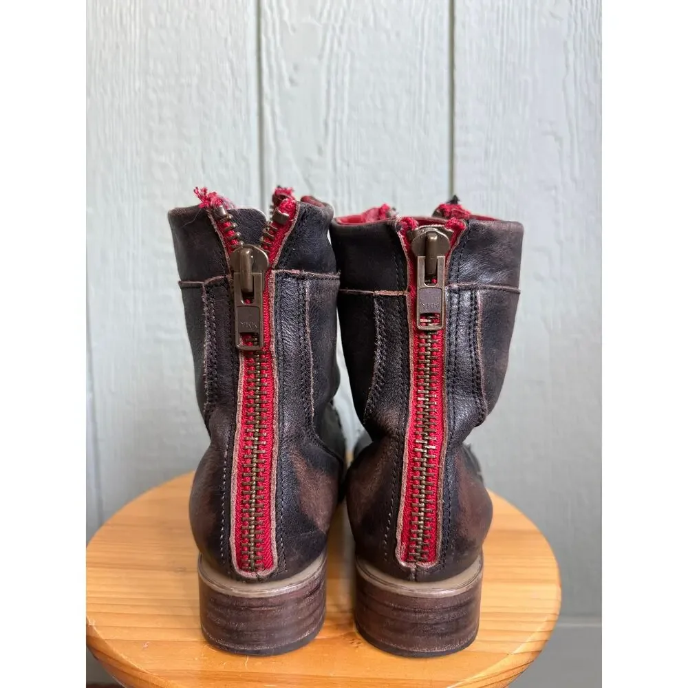 Freebird Liverpool Black Combat Boots,  size 9 RARE - Picture 5 of 7